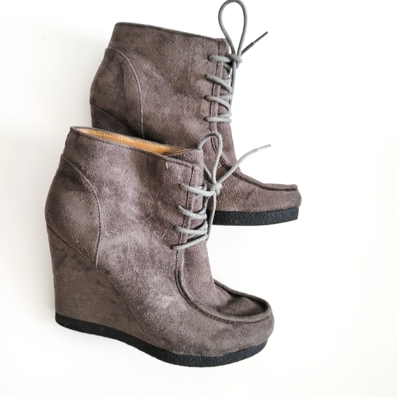 Nine West nicholson wedge lace up booties - Picture 11 of 11